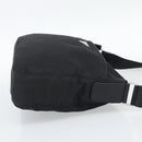 PRADA Shoulder Bag Nylon Black Silver Auth 195363V-5