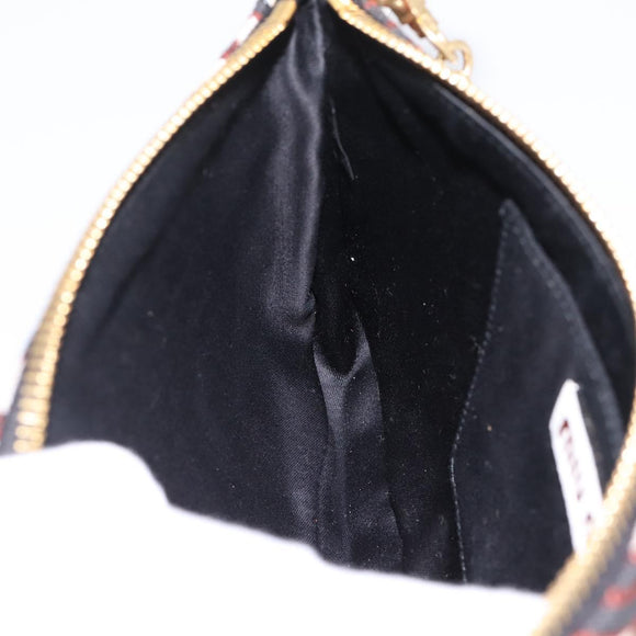 Miu Miu Chain Shoulder Bag Canvas 2way Beige Gold Auth 195364V
