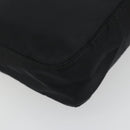 FENDI Shoulder Bag Nylon Black Silver Auth 195365A-16
