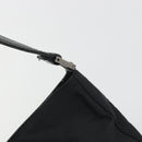 FENDI Shoulder Bag Nylon Black Silver Auth 195365A-10