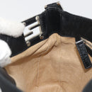 FENDI Shoulder Bag Nylon Black Silver Auth 195365A-20