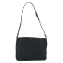 FENDI Shoulder Bag Nylon Black Silver Auth 195365A-2