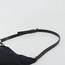 FENDI Shoulder Bag Nylon Black Silver Auth 195365A-8