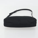 FENDI Shoulder Bag Nylon Black Silver Auth 195365A-5