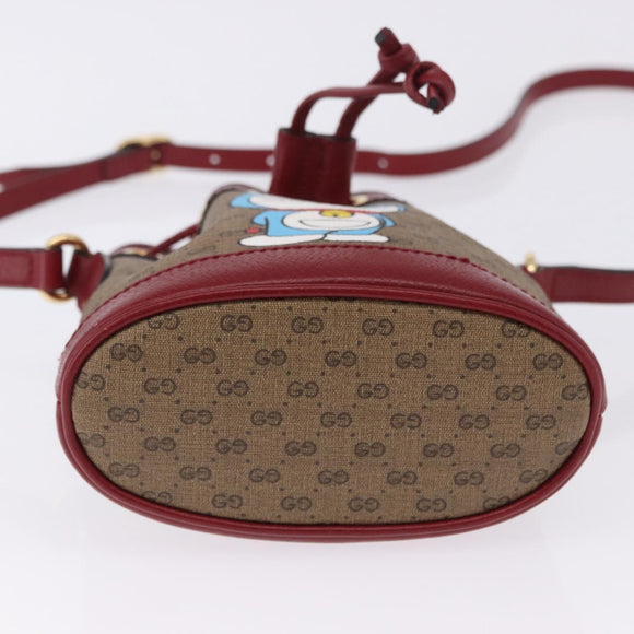 GUCCI Micro GG Supreme Fujiko Pro Bag PVC Beige Gold 647801 Auth 195367M