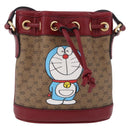 GUCCI Micro GG Supreme Fujiko Pro Bag PVC Beige Gold 647801 Auth 195367M-13