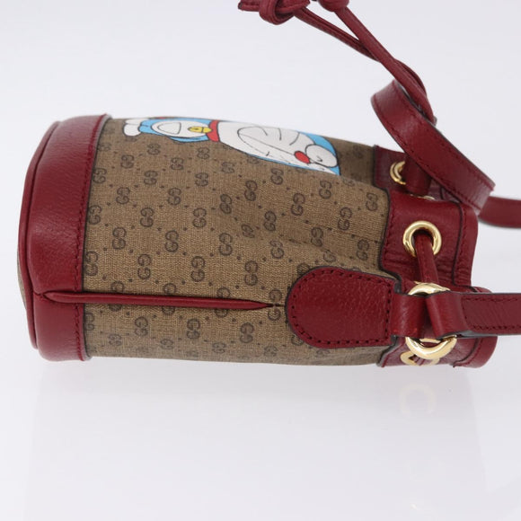 GUCCI Micro GG Supreme Fujiko Pro Bag PVC Beige Gold 647801 Auth 195367M