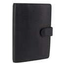 LOUIS VUITTON Epi Agenda PM Day Planner Cover Black R20052 LV Auth 195368-1