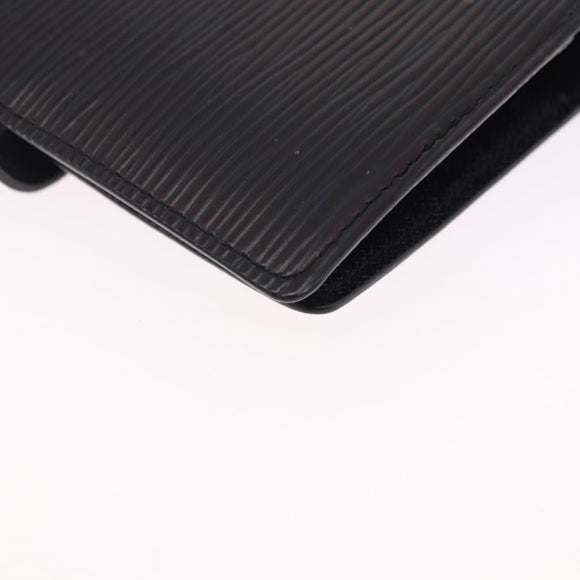 LOUIS VUITTON Epi Agenda PM Day Planner Cover Black R20052 LV Auth 195368