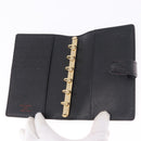 LOUIS VUITTON Epi Agenda PM Day Planner Cover Black R20052 LV Auth 195368-8