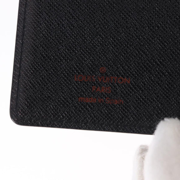 LOUIS VUITTON Epi Agenda PM Day Planner Cover Black R20052 LV Auth 195368
