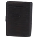LOUIS VUITTON Epi Agenda PM Day Planner Cover Black R20052 LV Auth 195368-2
