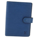 LOUIS VUITTON Epi Agenda PM Day Planner Cover Blue R20055 LV Auth 195369-2