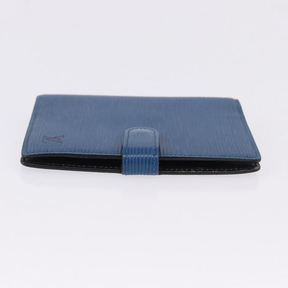 LOUIS VUITTON Epi Agenda PM Day Planner Cover Blue R20055 LV Auth 195369