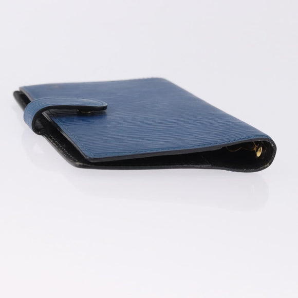 LOUIS VUITTON Epi Agenda PM Day Planner Cover Blue R20055 LV Auth 195369