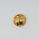 CHANEL Earring Metal Gold Tone Blue CC Auth 195370-7