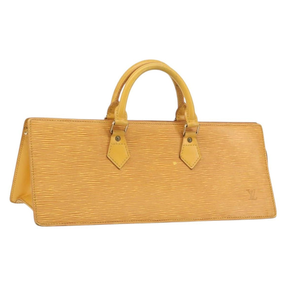 LOUIS VUITTON Epi Sac Triangle Hand Bag Yellow M52099 LV Auth 195374