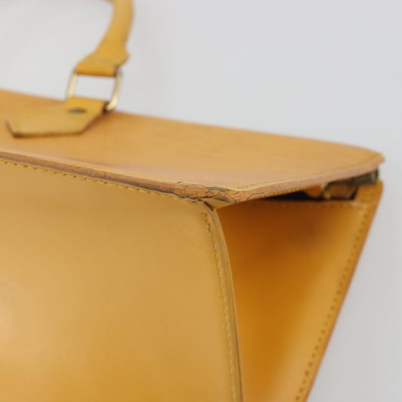LOUIS VUITTON Epi Sac Triangle Hand Bag Yellow M52099 LV Auth 195374