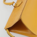 LOUIS VUITTON Epi Sac Triangle Hand Bag Yellow M52099 LV Auth 195374-16
