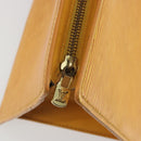 LOUIS VUITTON Epi Sac Triangle Hand Bag Yellow M52099 LV Auth 195374-10