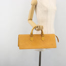 LOUIS VUITTON Epi Sac Triangle Hand Bag Yellow M52099 LV Auth 195374-21