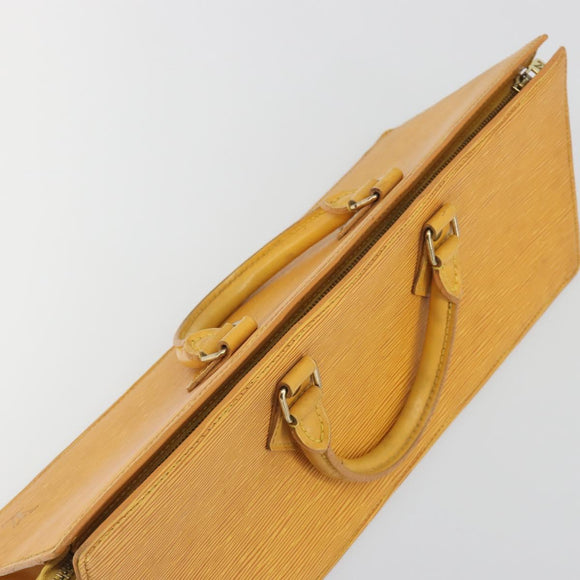 LOUIS VUITTON Epi Sac Triangle Hand Bag Yellow M52099 LV Auth 195374