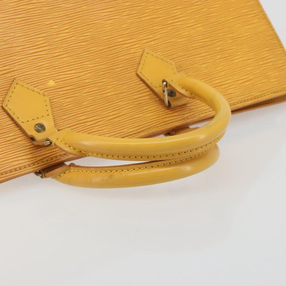 LOUIS VUITTON Epi Sac Triangle Hand Bag Yellow M52099 LV Auth 195374