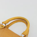 LOUIS VUITTON Epi Sac Triangle Hand Bag Yellow M52099 LV Auth 195374-8