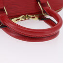 LOUIS VUITTON Epi Alma Hand Bag Castilian Red M52147 LV Auth 195378V-7