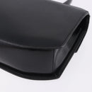 GIVENCHY Hand Bag Leather Black Gold Tone Auth 195382-16