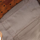 MCM Vicetos Tote Bag PVC Leather Brown Gold Tone Auth 195383-11
