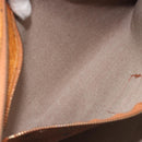 MCM Vicetos Tote Bag PVC Leather Brown Gold Tone Auth 195383-21