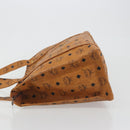 MCM Vicetos Tote Bag PVC Leather Brown Gold Tone Auth 195383-4
