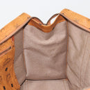 MCM Vicetos Tote Bag PVC Leather Brown Gold Tone Auth 195384-18