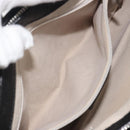 Salvatore Ferragamo Gancini Tote Bag Leather Black Silver Auth 195388A-21