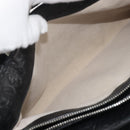 Salvatore Ferragamo Gancini Tote Bag Leather Black Silver Auth 195388A-22