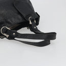 Salvatore Ferragamo Gancini Tote Bag Leather Black Silver Auth 195388A-7