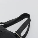 Salvatore Ferragamo Gancini Tote Bag Leather Black Silver Auth 195388A-8