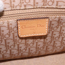 Christian Dior Street Chic Shoulder Bag Canvas Khaki Gold Tone Auth 195390SAV-19
