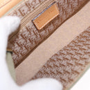 Christian Dior Street Chic Shoulder Bag Canvas Khaki Gold Tone Auth 195390SAV-10
