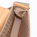 Christian Dior Street Chic Shoulder Bag Canvas Khaki Gold Tone Auth 195390SAV-20
