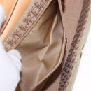 Christian Dior Street Chic Shoulder Bag Canvas Khaki Gold Tone Auth 195390SAV-23