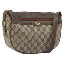 GUCCI GG Supreme Web Sherry Line Shoulder Bag PVC Beige 001 58 0918 Auth 195394-1