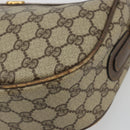 GUCCI GG Supreme Web Sherry Line Shoulder Bag PVC Beige 001 58 0918 Auth 195394-10
