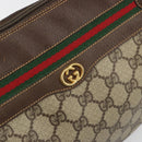 GUCCI GG Supreme Web Sherry Line Shoulder Bag PVC Beige 001 58 0918 Auth 195394-14