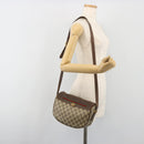 GUCCI GG Supreme Web Sherry Line Shoulder Bag PVC Beige 001 58 0918 Auth 195394-23