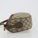 GUCCI GG Supreme Web Sherry Line Shoulder Bag PVC Beige 001 58 0918 Auth 195394-5
