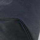 Christian Dior Trotter Boston Bag PVC Leather Navy Gold Tone Auth 195399A-16