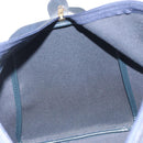 Christian Dior Trotter Boston Bag PVC Leather Navy Gold Tone Auth 195399A-18