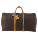 LOUIS VUITTON Monogram Keepall 60 Boston Bag M41422 LV Auth 195400-13